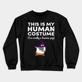 This My Human Costume I’m Really Guinea Pig Halloween (48) Crewneck Sweatshirt